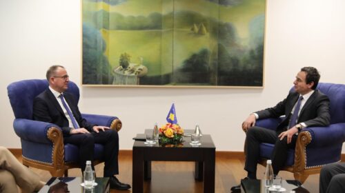 Kryetari i ASH-së, Arben Taravari takohet me kryeministrin e Kosovës, Albin Kurti