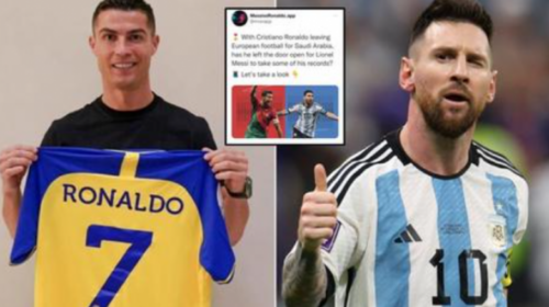 Shtatë rekordet që Messi pritet t’ia thyejë Ronaldos – pas kalimit të portugezit te Al Nassr