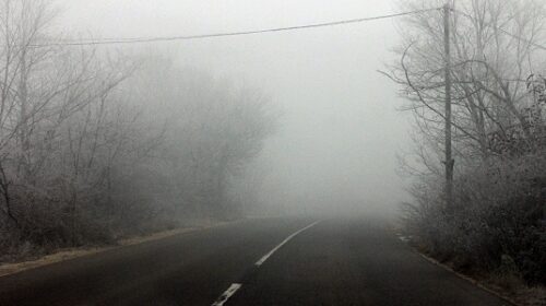 Mjegull me dukshmëri deri 50 metra në Kodër të Diellit