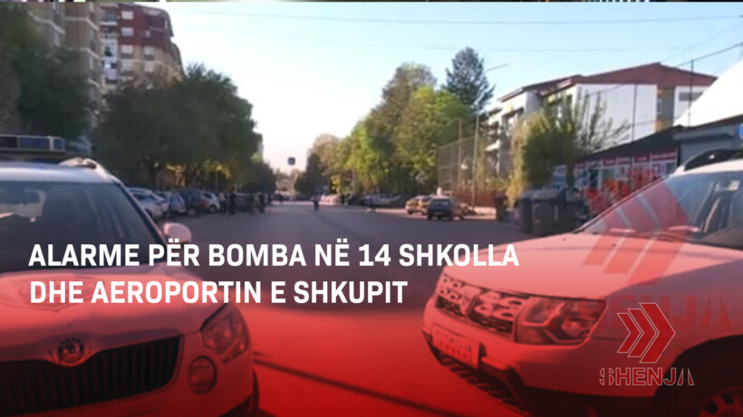 (VIDEO) Alarme për bomba në 14 shkolla dhe Aeroportin e Shkupit