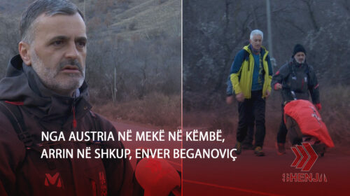 (VIDEO) Nga Austria në Mekë në këmbë, arrin në Shkup, Enver Beganoviç