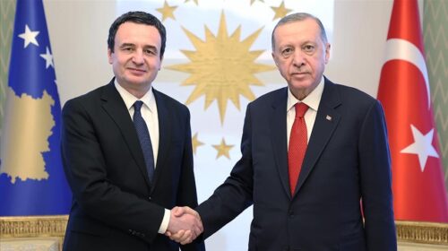 Presidenti Erdoğan takon kryeministrin e Kosovës, Albin Kurti
