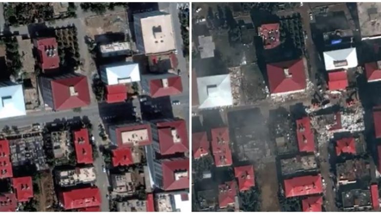 (VIDEO) Para dhe pas tërmetit në Turqi, imazhet satelitore tregojnë shkallën e dëmit