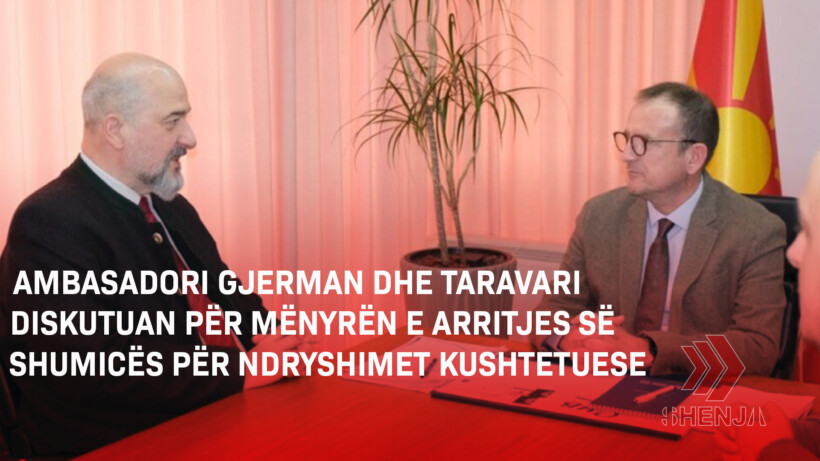 (VIDEO) Ambasadori gjerman dhe Taravari diskutuan për mënyrën e arritjes së shumicës për ndryshimet kushtetuese