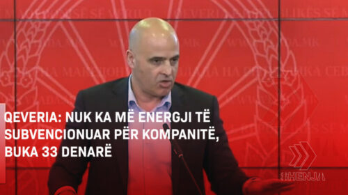 (VIDEO) Qeveria vendosi: Nuk ka më energji të subvencionuar për kompanitë, buka 33 denarë