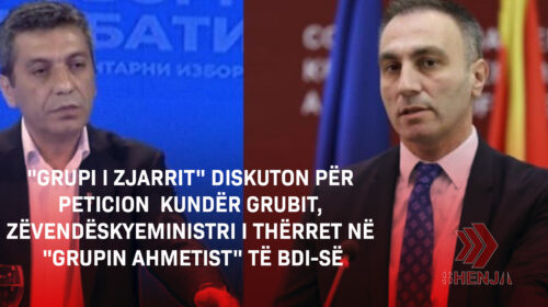 (VIDEO) “Grupi i Zjarrit” diskuton për peticion kundër Grubit, zëvendëskyeministri i thërret në “grupin ahmetist” të BDI-së