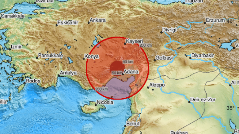 Tjetër tërmet i fuqishëm në Turqi