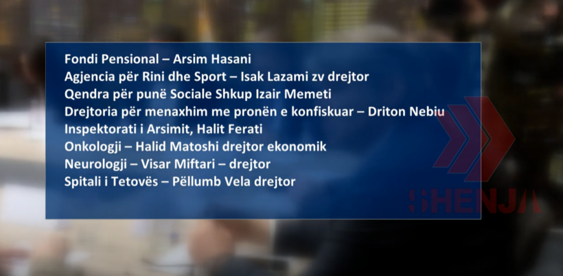 (VIDEO) Aleanca propozon drejtorët, Syrija Rashiti në MEPSO, Arsim Hasani të Fondi Pensional