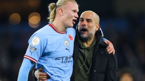 Guardiola plot sarkazëm: E zëvendësova Haaland që të mos thyente rekordin e Messit…