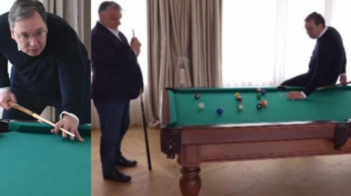 Pas takimit 3 orësh, Vuçiq sfidon Orbanin në bilardo