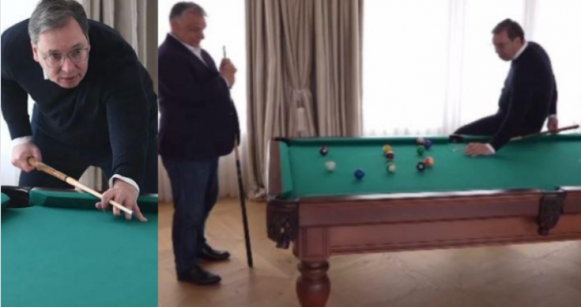 Pas takimit 3 orësh, Vuçiq sfidon Orbanin në bilardo