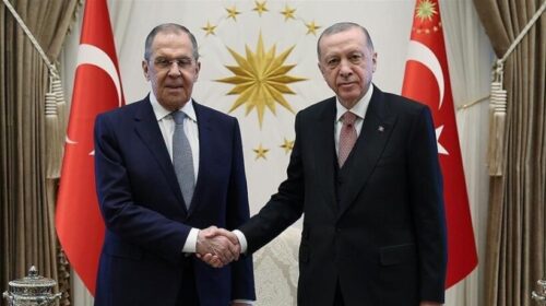 Presidenti Erdoğan priti ministrin e Jashtëm rus Lavrov