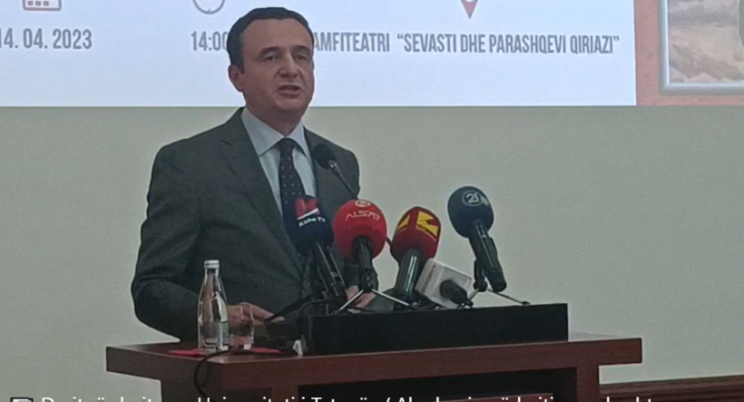 Albin Kurti: Duke luftuar për lirinë, Albani mori diplomë e dëshmorit të kombit