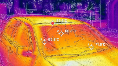 Vala e të nxehtit Kleon/ Temperatura në makina arriti në 84 gradë! Shihni fotot nga një aparat termik