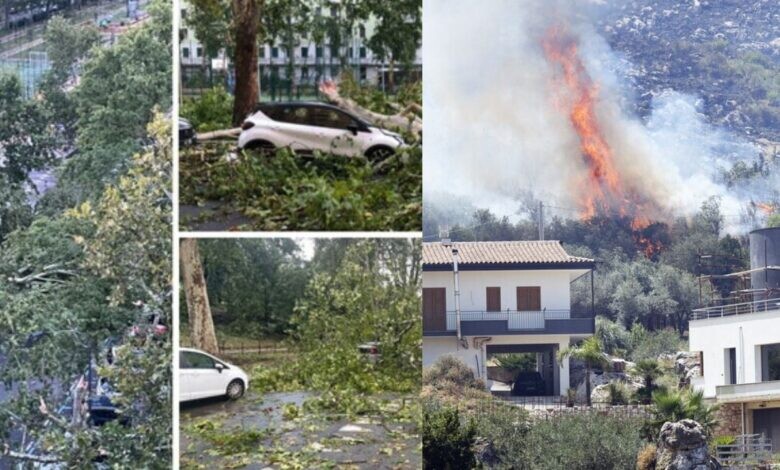 Italia mes përmbytjeve dhe zjarreve! Moti i keq godet veriun