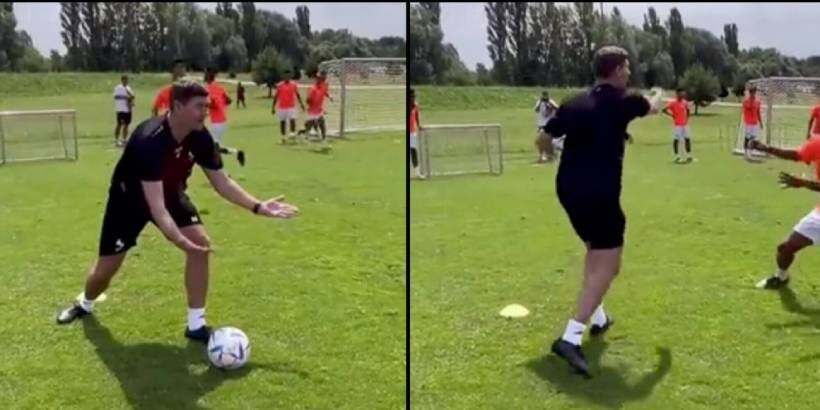(VIDEO) Gerrard vuan në Arabi, lojtarët as që e kuptojnë idenë e trajnerit!