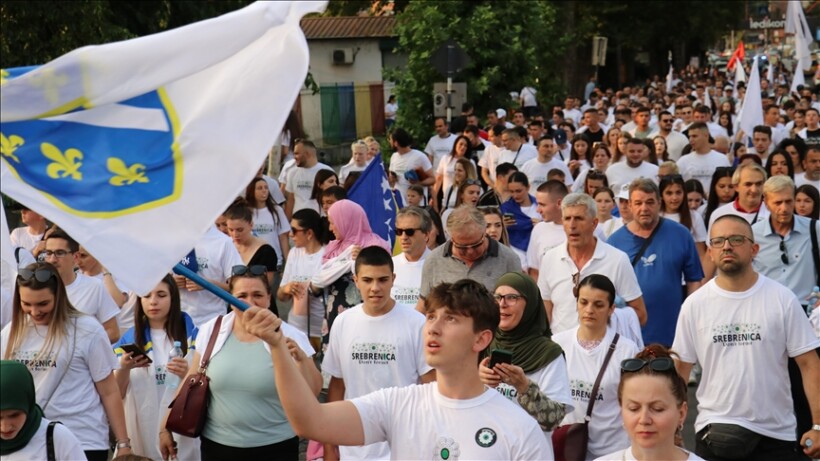 Shkup, marsh në nder dhe kujtim të viktimave të gjenocidit në Srebrenicë