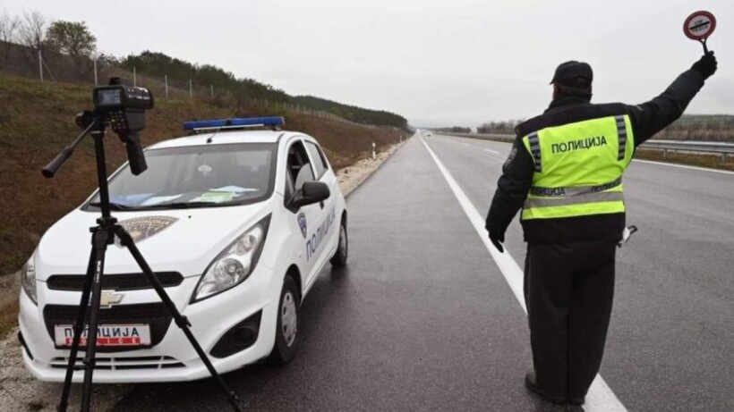 Policia sanksionoi 276 vozitës në Shkup, 109 për tejkalim të shpejtësisë