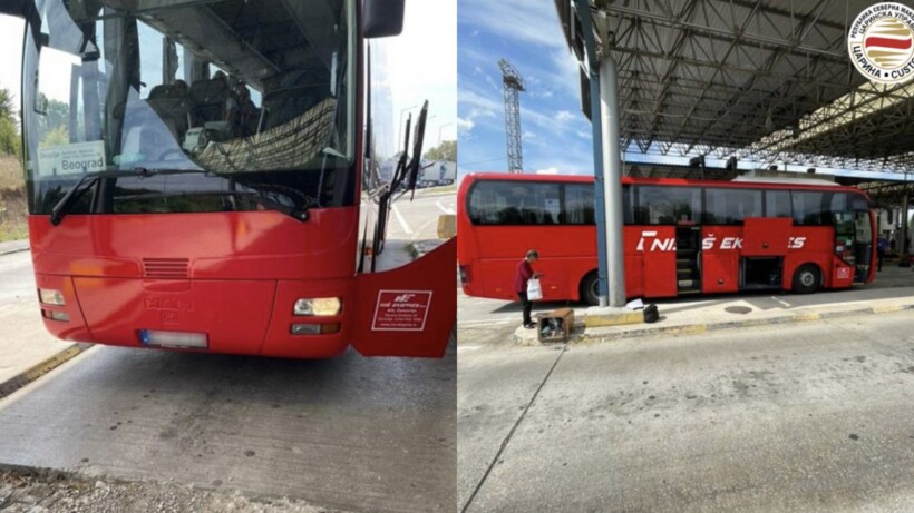 (VIDEO) Në një autobus në Tabanoc është zbuluar një bunker kontrabandë