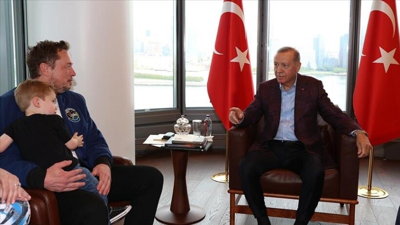 Presidenti Erdoğan takon Elon Musk në New york dhe e ftoi të viziton Türkiyen