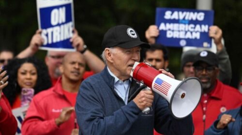 Për herë të parë në histori të SHBA-së, një president i bashkohet protestës së punëtorëve