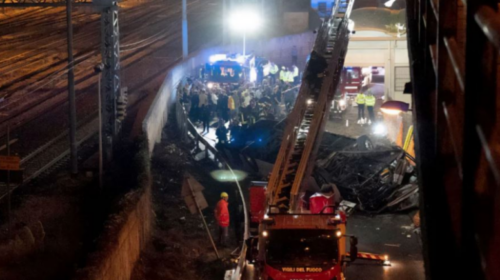 (VIDEO) Aksidenti tragjik me 21 të vdekur në Itali, del videoja e autobusit në flakë