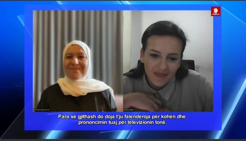 (VIDEO) Vajza e liderit tunizian Rashid Ganushi, Jusra, ekskluzivisht për Tv Shenja: Babai im nuk e pranon robërinë e presidentit aktual