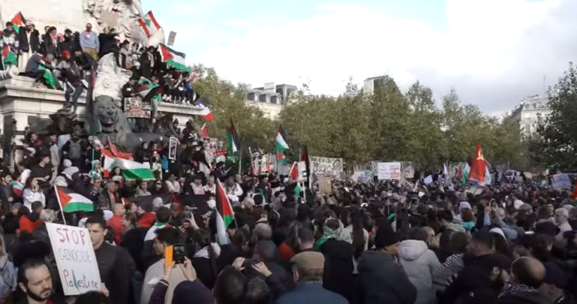 Mbi 15 mijë persona në Paris protestuan në mbështetje të Palestinës