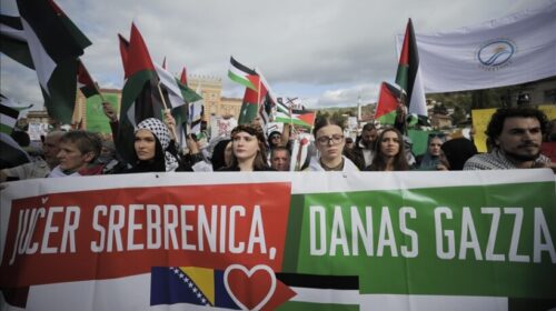 Dje Srebrenica sot Gaza, protestë në Sarajevë në mbështetje të Palestinës