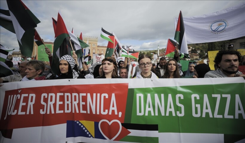 Dje Srebrenica sot Gaza, protestë në Sarajevë në mbështetje të Palestinës