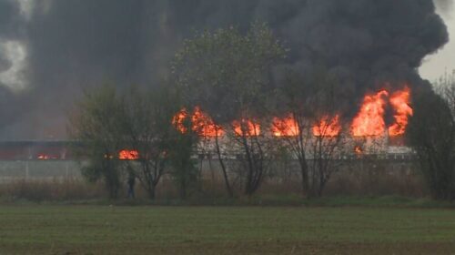 Zjarri në Falishtë të Tetovës ende është aktiv