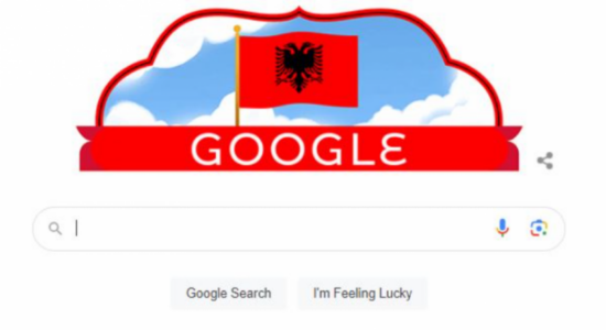Google uron shqiptarët për 111-vjetorin e Pavarësisë