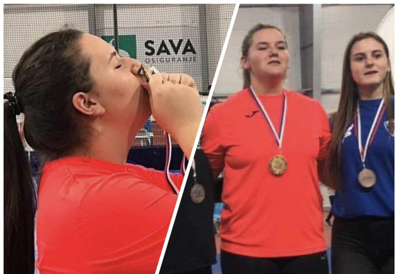Atletja shqiptare Jumna Fetahu thyen rekord në Beograd, medaljen ia dedikon babait