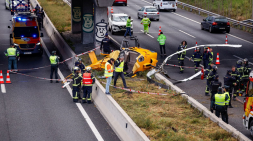 (VIDEO) Tre të lënduar pas rrëzimit të helikopterit në Madrid