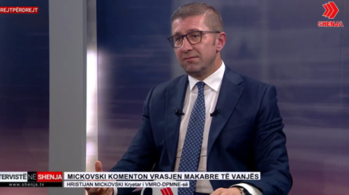 Mickoski: I hedhi poshtë pretendimet se jemi kundër që kryeministri të jetë shqiptarë