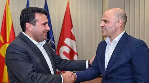 (VIDEO) VMRO: Kovaçevski dhe Zaev janë në rrugë të mirë për shndërrimin e LSDM-së në “Lidhje Socialdemokrate të BDI-së