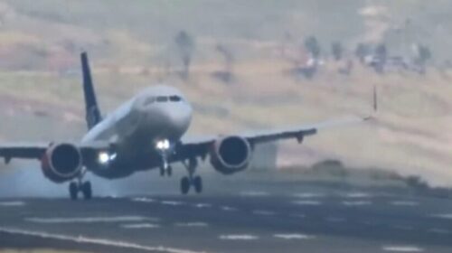 Pamjet dramatike të një aeroplani duke u ulur në Portugali (VIDEO)