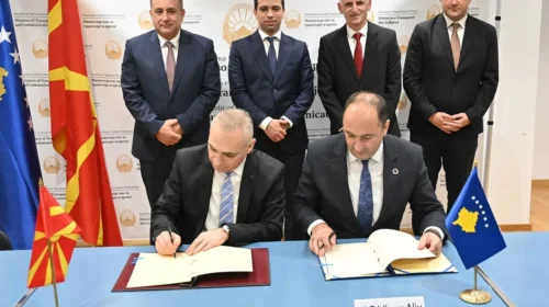 U nënshkrua marrëveshja për ndërtimin e tunelit të përbashkët Maqedoni-Kosovë, në drejtimin e ri rrugor Tetovë-Prizren