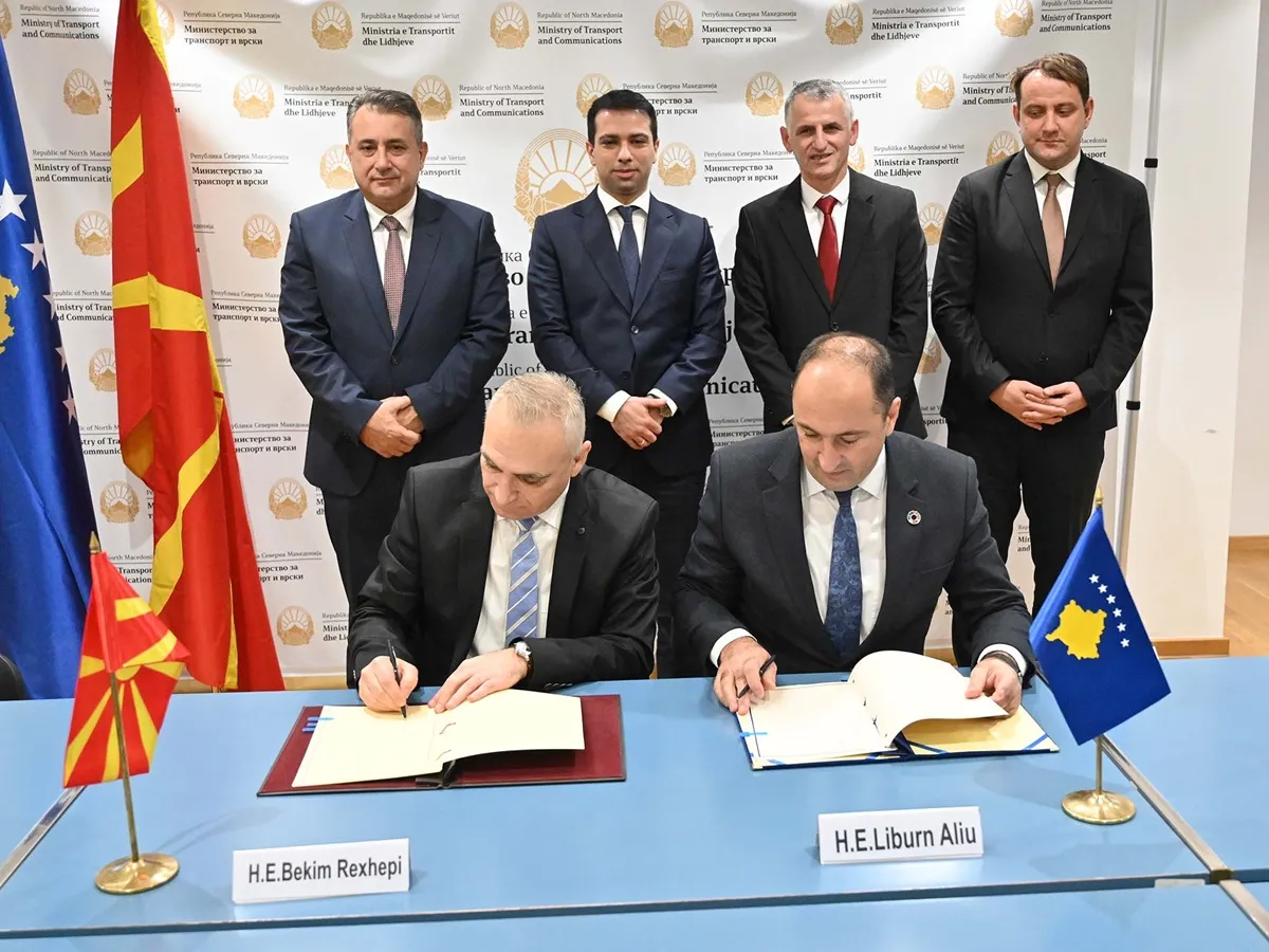 U nënshkrua marrëveshja për ndërtimin e tunelit të përbashkët Maqedoni-Kosovë, në drejtimin e ri rrugor Tetovë-Prizren
