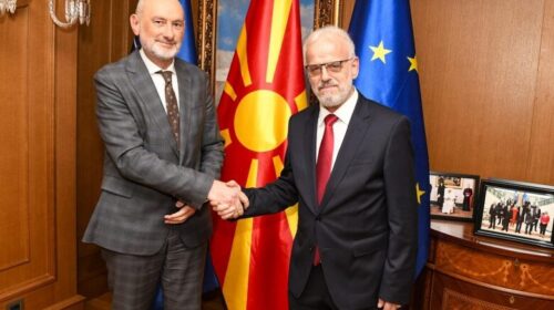 Xhaferi në takim me Geer: Maqedonia e Veriut mbetet e përkushtuar në rrugën evropiane