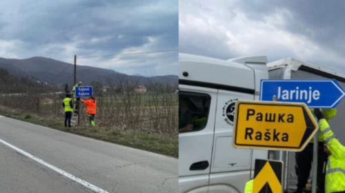 Dëmtoi shenjat e trafikut në Veri, arrestohet një shtetas i Serbisë
