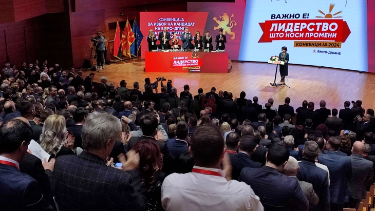 Kandidatura e Siljanovska-Davkovës për presidente të shtetit mbështetet nga 444 delegatë në konventën e VMRO-DPMNE-së