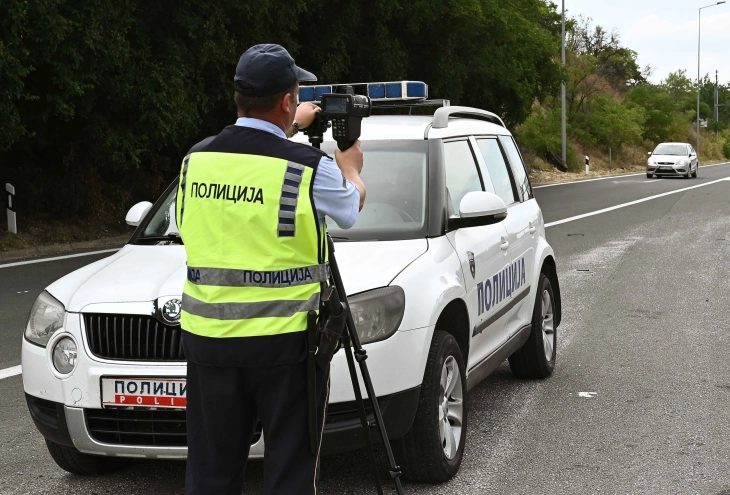 Gjobiten 167 vozitës në Shkup, 16 për tejkalim të shpejtësisë