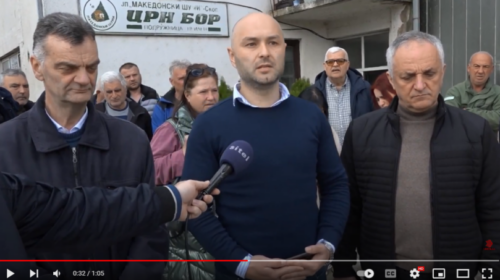 (VIDEO) Rreth dy mijë të punësuar në pyjet e Maqedonisë nisën grevën