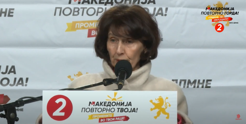 (VIDEO) Siljanovska: Nëse marr mandatin, Maqedonia e Veriut nuk do të nënçmohet!