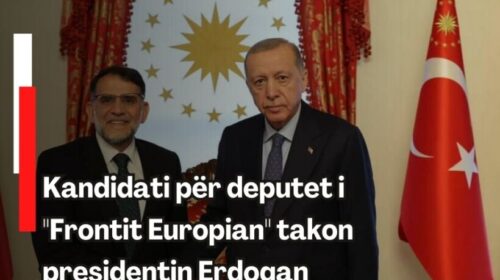 Kandidati për deputet i “Frontit Europian” takon Presidentin Erdogan