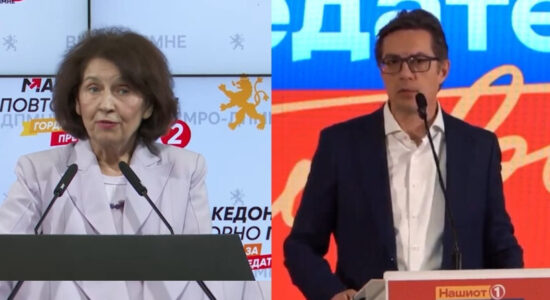 (VIDEO) Siljanovska dhe Pendarovski përballen në rrethin e dytë të zgjedhjeve presidenciale