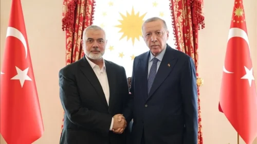 Presidenti turk pret në takim në Stamboll shefin e Hamasit