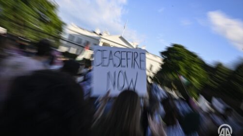 Protestë para Shtëpisë së Bardhë kundër sulmeve izraelite në Rafah