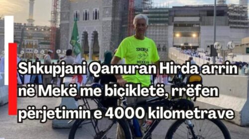 Shkupjani Qamuran Hirda arrin në Mekë me biçikletë, rrëfen përjetimin e 4000 kilometrave